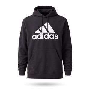 Adidas Black Logo Hoodie 2XL Tall Pullover Sweatshirt Mens XXL